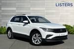 2022 Volkswagen Tiguan Estate 1.5 TSI Life 5dr in Pure White at Listers Volkswagen Worcester