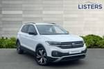 2022 Volkswagen T-Cross Estate 1.0 TSI Black Edition 5dr in Pure white at Listers Volkswagen Nuneaton