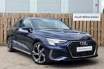 2023 Audi A3 Sportback 35 TFSI S Line 5dr S Tronic in Navarra blue, metallic at Worcester Audi