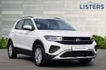 2025 Volkswagen T-Cross Estate 1.0 TSI Life 5dr in Pure White at Listers Volkswagen Stratford-upon-Avon