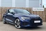 2023 Audi A3 Sportback 35 TFSI Black Edition 5dr S Tronic in Navarra blue, metallic at Worcester Audi