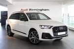 2022 Audi Q7 Estate 55 TFSI Quattro Black Edition 5dr Tiptronic in Carrara White at Birmingham Audi