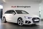 2023 Audi A4 Avant 35 TFSI S Line 5dr S Tronic in Ibis White at Birmingham Audi