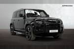 2023 Defender Diesel Estate 3.0 D300 X-Dynamic HSE 110 5dr Auto (7 Seat) in Santorini Black at Listers Land Rover Solihull