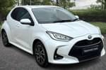 2022 Toyota Yaris Hatchback 1.5 Hybrid Design 5dr CVT in White at Listers Toyota Boston