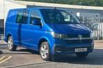 2024 Volkswagen Transporter T32 SWB Diesel 2.0 TDI 150 Highline Kombi Van DSG in Ravenna Blue Metallic at Listers Volkswagen Van Centre Worcestershire