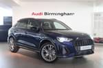 2025 Audi Q3 Diesel Estate 35 TDI Black Edition 5dr S Tronic (20" Alloy) in Navarra Blue Metallic at Birmingham Audi