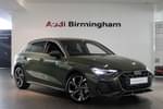 2025 Audi A3 Diesel Sportback 35 TDI S Line 5dr S Tronic in District green, metallic at Birmingham Audi