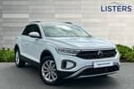 2025 Volkswagen T-Roc Hatchback 1.0 TSI 115 Match 5dr in Pure white at Listers Volkswagen Evesham