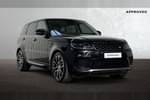 2021 Range Rover Sport Diesel Estate 3.0 D300 HSE Silver 5dr Auto in Santorini Black at Listers Land Rover Solihull