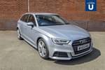2019 Audi A3 Diesel Sportback 30 TDI 116 S Line 5dr in Metallic - Floret silver at Listers U Solihull