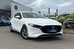 2021 Mazda MAZDA3 Hatchback 2.0 e-Skyactiv X MHEV (186) SE-L Lux 5dr in Solid - Arctic white at Listers Volkswagen Loughborough