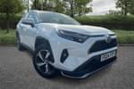 2024 Toyota RAV4 Estate 2.5 VVT-i Hybrid Design 5dr CVT in White at Listers Toyota Stratford-upon-Avon
