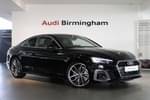 2023 Audi A5 Coupe 35 TFSI S Line 2dr S Tronic in Mythos black, metallic at Birmingham Audi