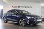 2022 Audi A3 Saloon S3 TFSI Quattro 4dr S Tronic in Navarra Blue Metallic at Birmingham Audi