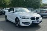 2017 BMW 2 Series Diesel Convertible 218d (150) Sport 2dr (Nav) in Metallic - Mineral white at Listers Volkswagen Evesham