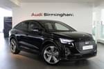 2024 Audi Q4 e-tron Sportback 210kW 45 Quattro 82kWh Black Edition 5dr Auto in Mythos black, metallic at Birmingham Audi