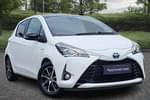 2018 Toyota Yaris Hatchback 1.5 Hybrid Icon Tech 5dr CVT in White at Listers Toyota Nuneaton