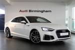 2021 Audi A5 Coupe 35 TFSI S Line 2dr S Tronic in Ibis White at Birmingham Audi