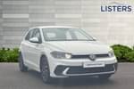 2022 Volkswagen Polo Hatchback 1.0 TSI Life 5dr in Pure white at Listers Volkswagen Stratford-upon-Avon