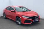 2017 Honda Civic Hatchback 1.0 VTEC Turbo SE 5dr CVT in Solid - Rallye Red at Listers Honda Solihull