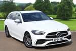 2024 Mercedes-Benz C Class Diesel Estate C220d AMG Line 5dr 9G-Tronic in Polar white at Mercedes-Benz of Grimsby