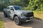 2023 Ford Ranger Petrol Pick Up Double Cab Raptor 3.0 EcoBoost V6 292 Auto in Metallic - Meteor grey at Listers Volkswagen Van Centre Coventry