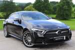 2019 Mercedes-Benz CLS Diesel Coupe 350d 4Matic AMG Line Premium + 4dr 9G-Tronic in obsidian black metallic at Mercedes-Benz of Grimsby