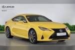 2020 Lexus RC Coupe 300h 2.5 F-Sport 2dr CVT in Flare Yellow at Lexus Bristol