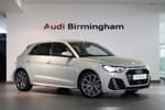 2023 Audi A1 Sportback 30 TFSI 110 S Line 5dr S Tronic in Dew silver, metallic at Birmingham Audi