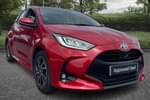 2022 Toyota Yaris Hatchback 1.5 Hybrid Design 5dr CVT in Red at Listers Toyota Coventry