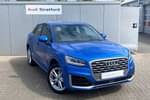 2018 Audi Q2 Estate 1.4 TFSI S Line 5dr S Tronic in Ara Blue Crystal Effect at Stratford Audi