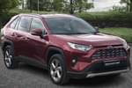 2021 Toyota RAV4 Estate 2.5 VVT-i Hybrid Design 5dr CVT in Red at Listers Toyota Cheltenham