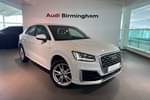 2020 Audi Q2 Estate 35 TFSI S Line 5dr in Glacier White Metallic at Birmingham Audi