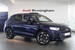 2020 Audi Q5 Estate 45 TFSI Quattro Black Edition 5dr S Tronic in Navarra Blue Metallic at Birmingham Audi