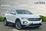 2023 Volkswagen T-Roc Hatchback 1.5 TSI Style 5dr in Pure white at Listers Volkswagen Loughborough