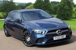 2022 Mercedes-Benz A Class AMG Hatchback Special Editions A35 4Matic Executive Edition 5dr Auto in denim blue metallic at Mercedes-Benz of Grimsby