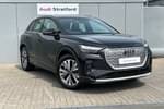 2025 Audi Q4 e-tron Estate 210kW 45 82kWh Sport 5dr Auto (Leather) in Mythos black, metallic at Stratford Audi