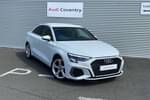 2022 Audi A3 Saloon 30 TFSI S Line 4dr S Tronic in Glacier White Metallic at Coventry Audi