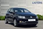 2017 Volkswagen Polo Hatchback 1.2 TSI Match 5dr in Deep black at Listers Volkswagen Stratford-upon-Avon