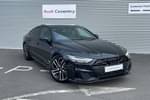 2024 Audi A7 Diesel Sportback 40 TDI Quattro Black Edition 5dr S Tronic in Mythos Black Metallic at Coventry Audi