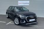 2022 Audi Q3 Estate 35 TFSI Sport 5dr in Mythos Black Metallic at Coventry Audi