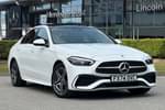 2024 Mercedes-Benz C Class Saloon C300e AMG Line Premium Plus 4dr 9G-Tronic in MANUFAKTUR paint MANUFAKTUR opalite white bright at Mercedes-Benz of Lincoln
