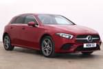 2021 Mercedes-Benz A Class Hatchback A250e AMG Line 5dr Auto in designo patagonia red metallic at Mercedes-Benz of Boston