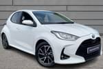 2022 Toyota Yaris Hatchback 1.5 Hybrid Design 5dr CVT in White at Listers Toyota Bristol (South)