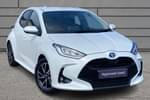 2022 Toyota Yaris Hatchback 1.5 Hybrid Design 5dr CVT in Platinum Pearl White at Listers Toyota Bristol (North)