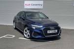 2022 Audi A3 Saloon 30 TFSI S Line 4dr in Navarra blue, metallic at Coventry Audi