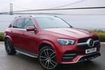2021 Mercedes-Benz GLE Diesel Estate 400d 4Matic AMG Line Prem + 5dr 9G-Tron (7 St) in designo hyacinth red metallic at Mercedes-Benz of Hull