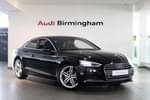 2018 Audi A5 Coupe 2.0 TFSI S Line 2dr S Tronic in Brilliant Black at Birmingham Audi