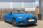 2019 Audi A5 Cabriolet 40 TFSI Vorsprung 2dr S Tronic in Turbo Blue at Worcester Audi